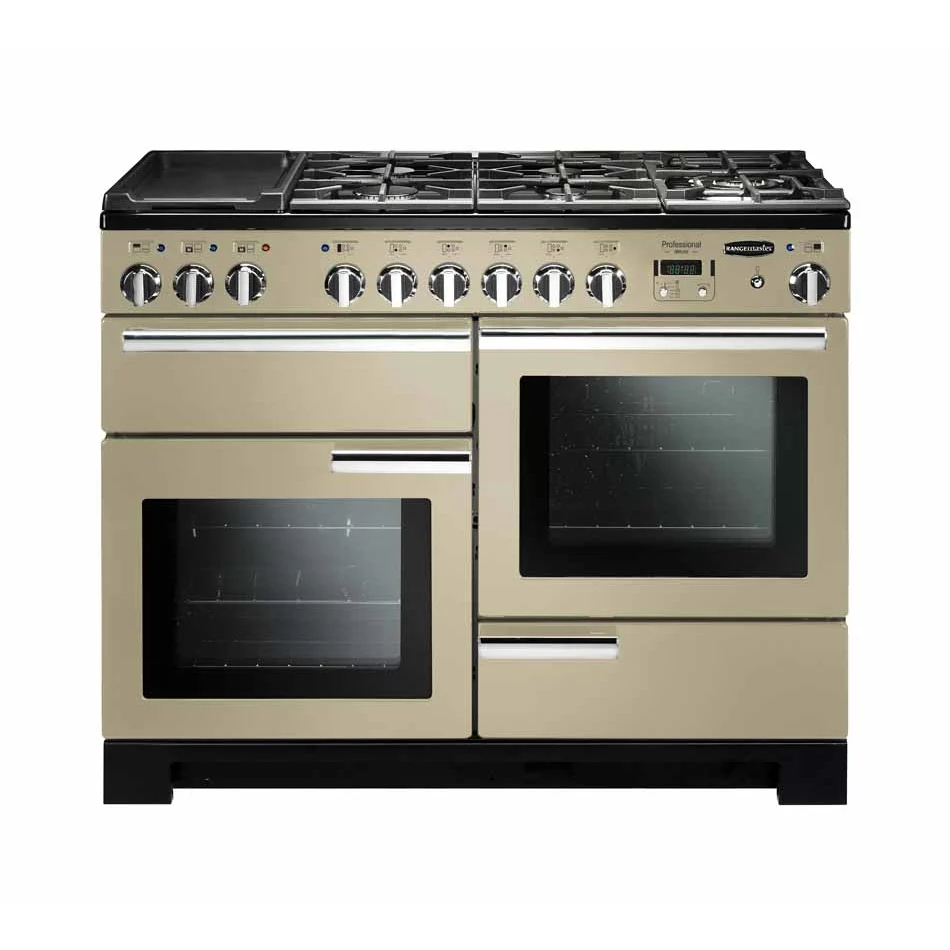 Rangemaster PDL110DFFCR/C - Cream/Chrome Range Cooker - 146L - A Rated
