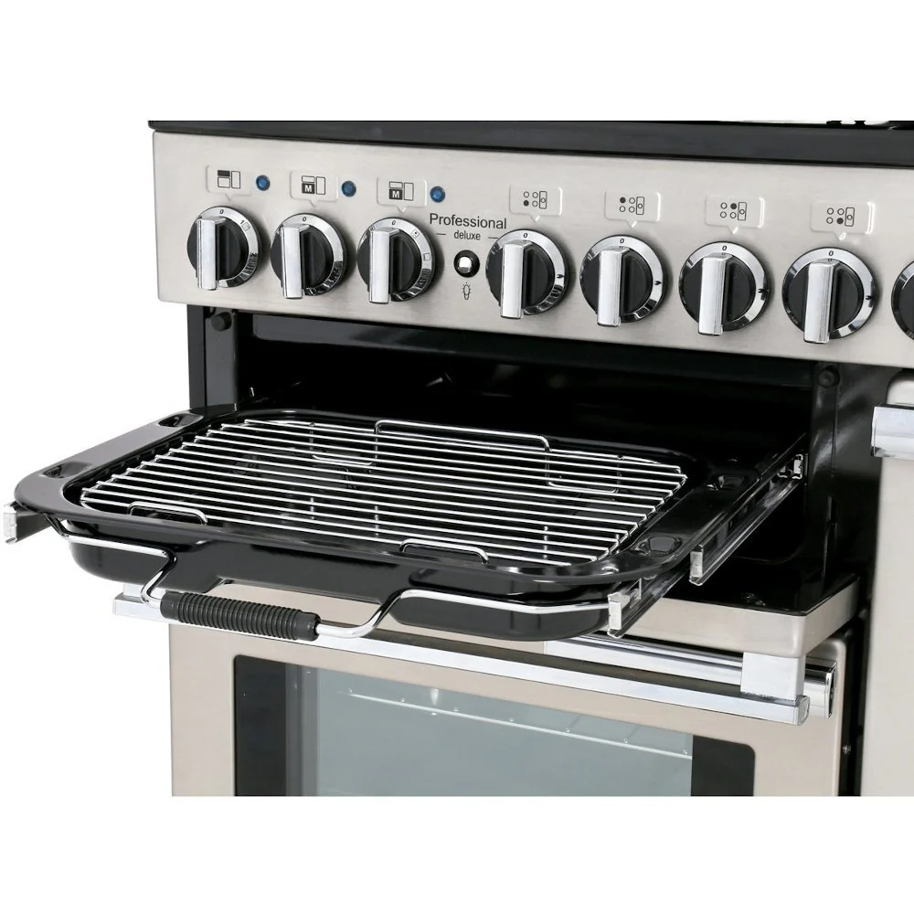 Rangemaster PDL90DFFCR/C - Cream/Chrome 90cm Range Cooker - Dual Fuel - A Rated - Image 3