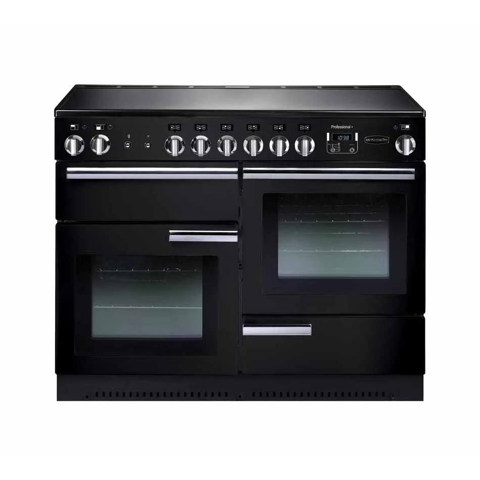 Rangemaster Professional Plus PROP110ECGB/C - Black/Chrome Range Cooker - 153L - A Rated