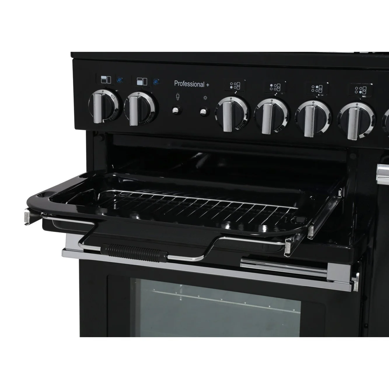 Rangemaster Professional Plus PROP90DFFCR/C - Cream/Chrome Range Cooker - 140L - A Rated - Image 3