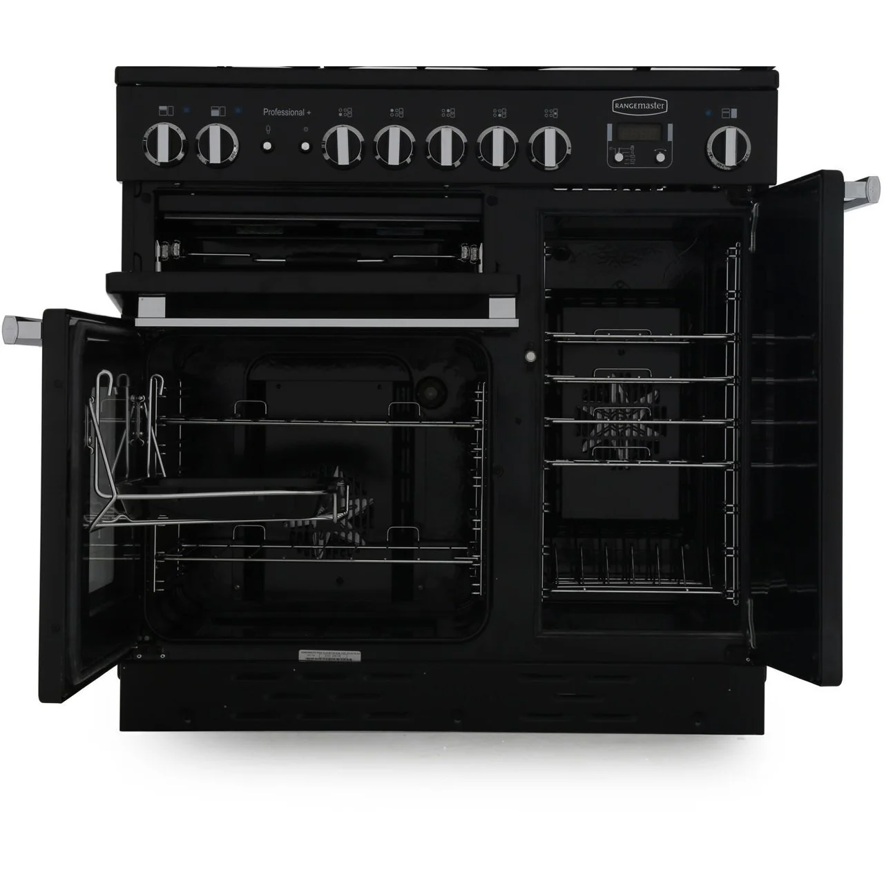 Rangemaster Professional Plus PROP90ECCY/C - Cranberry/Chrome 90cm Range Cooker - Ceramic Hob - A Rated - Image 2