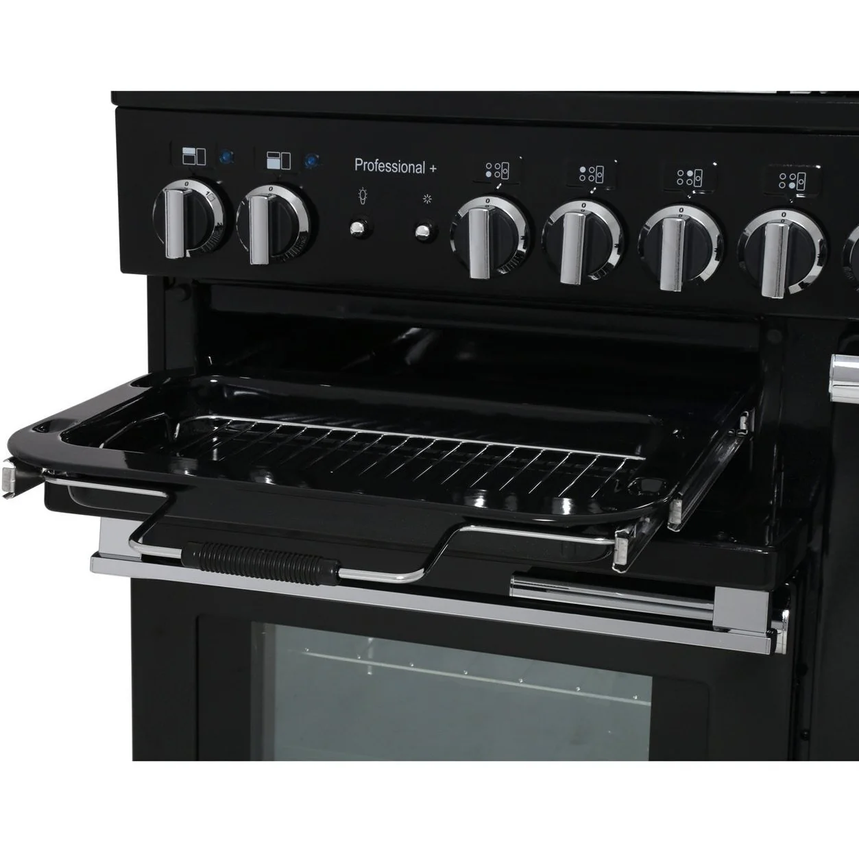 Rangemaster Professional Plus PROP90ECCY/C - Cranberry/Chrome 90cm Range Cooker - Ceramic Hob - A Rated - Image 3