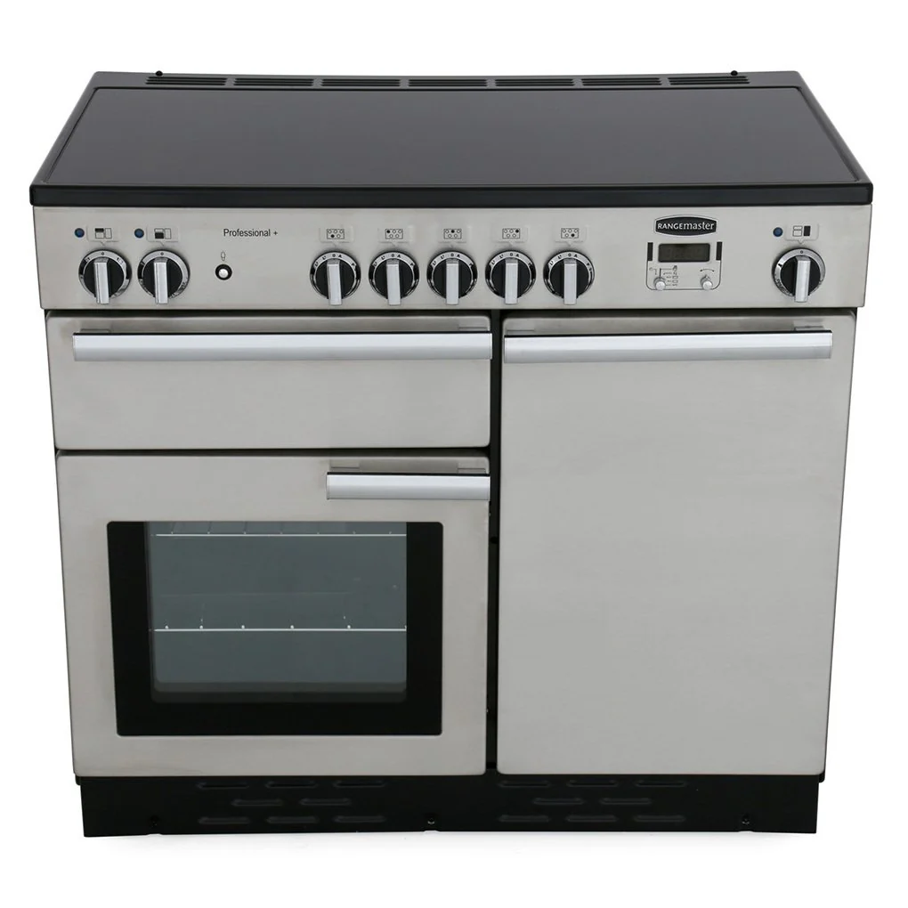 Rangemaster PROP100EISS/C - Stainless Steel / Chrome 100cm Induction Range Cooker - 155L Capacity - A Energy Rating