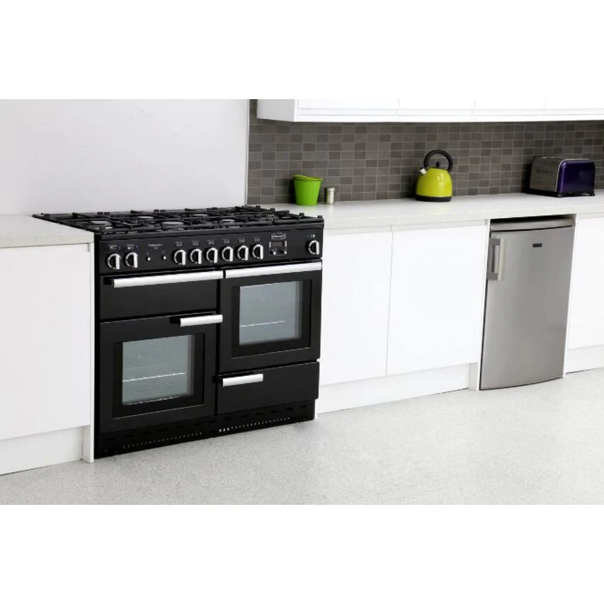 Rangemaster PROP110DFFGB/C - Black/Chrome 110cm Dual Fuel Range Cooker - 153L - A Rated - Image 2