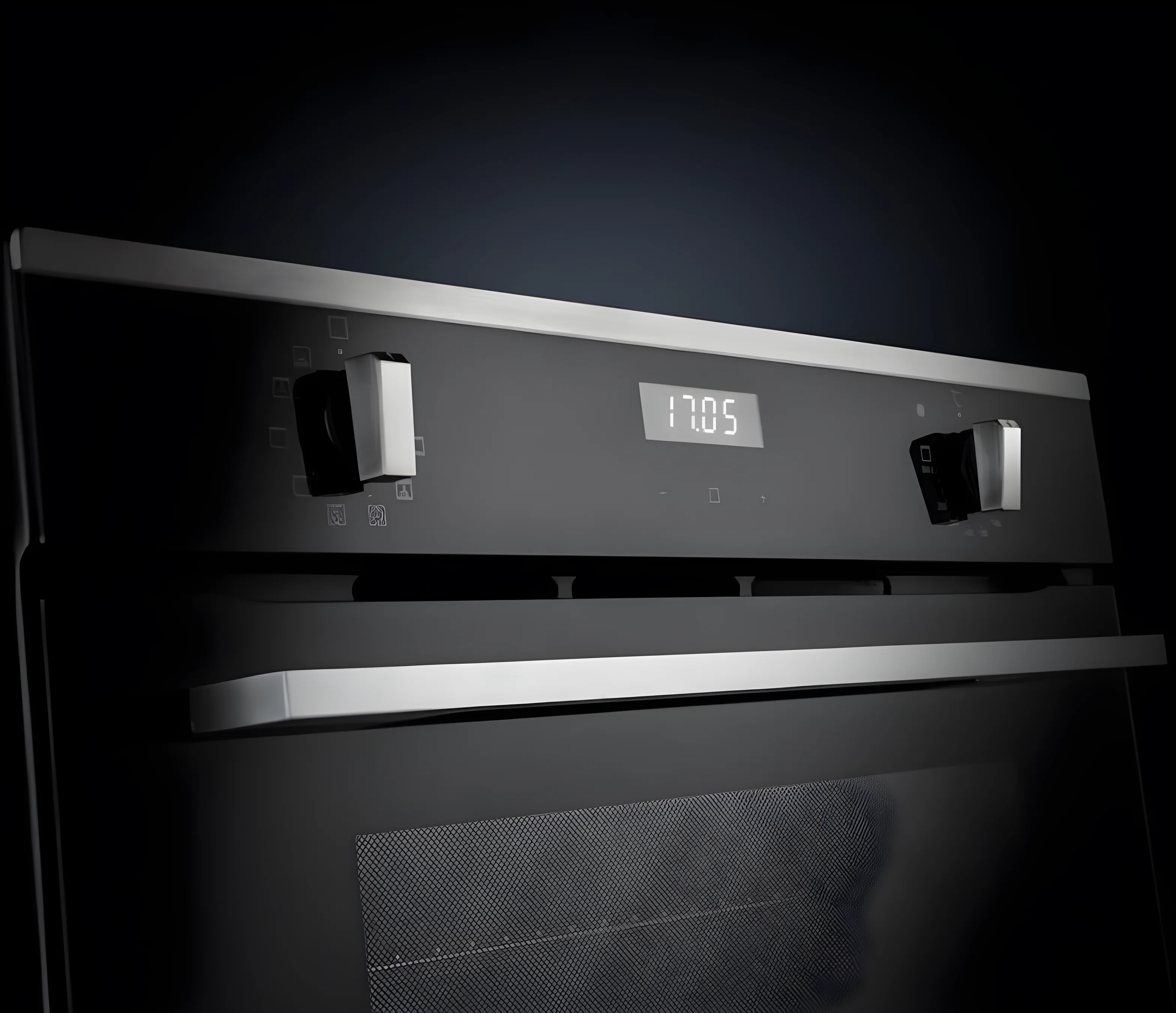 Rangemaster RMB6010BL/SS - Black Glass/Stainless Steel Single Oven - 69L - A Rated - Image 3