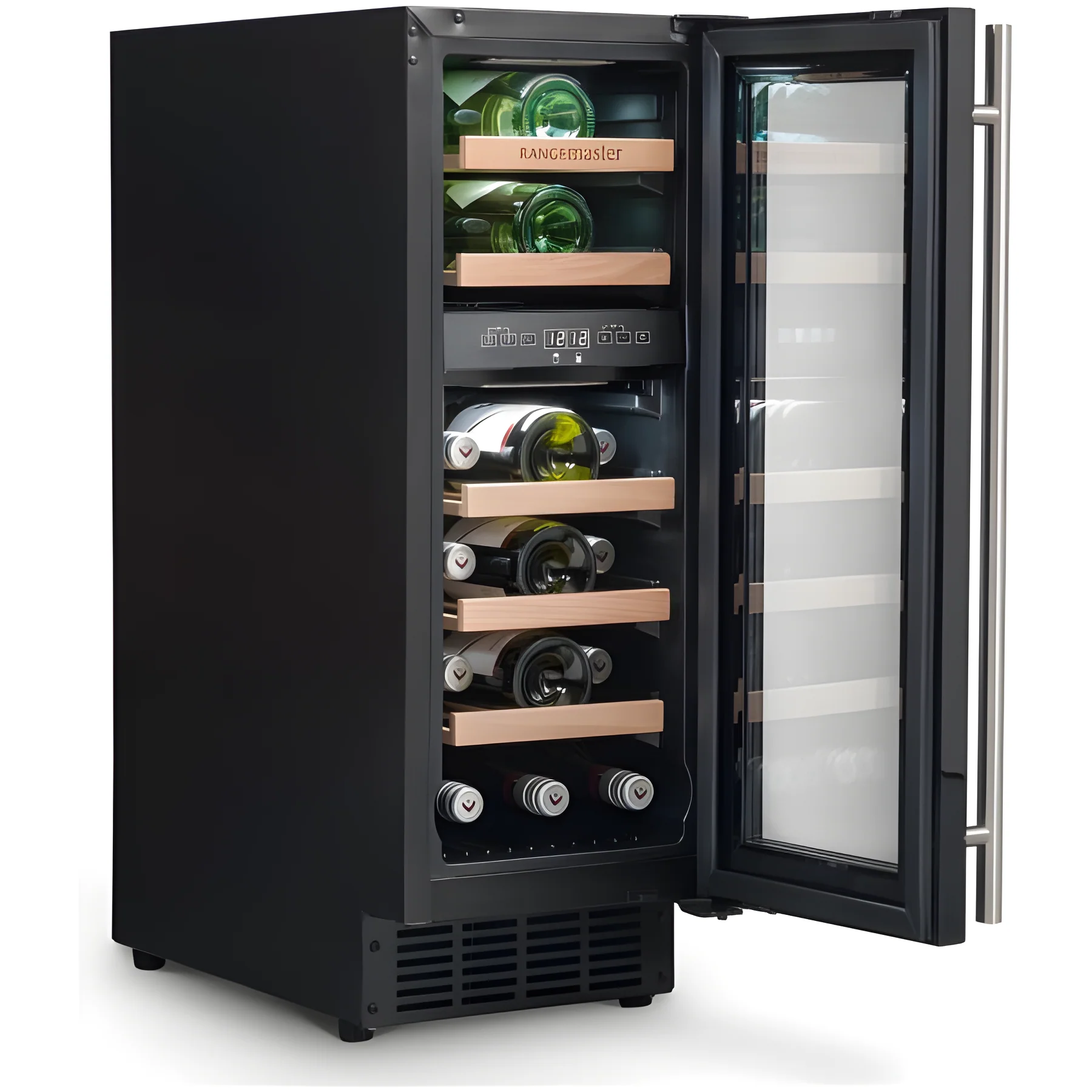Rangemaster RWC3018BL - Black Wine Cooler - 18 Bottle Capacity - G Energy Rating - Image 2
