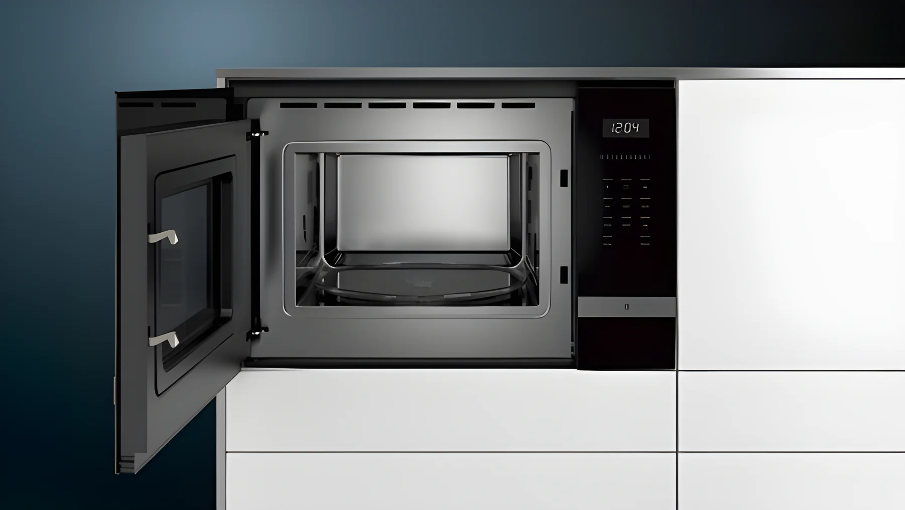 Siemens BF555LMS0B - Stainless Steel Built In Microwave - 25L Capacity - 900W - Image 4