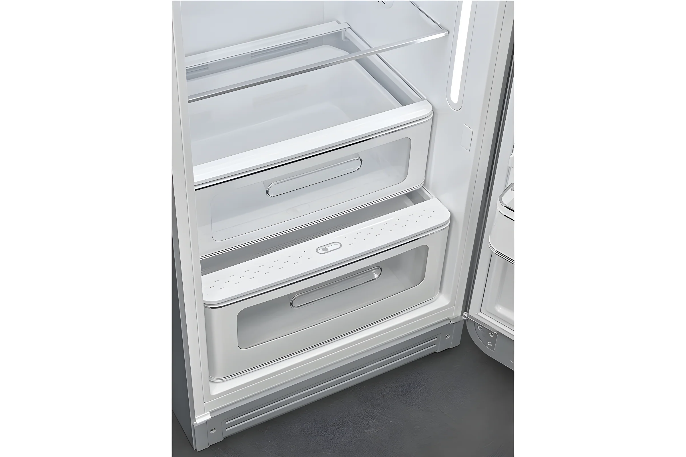 Smeg FAB28RSV6 - Grey 50's Style Freestanding Fridge - 270L Capacity - C Energy Rating - Image 5