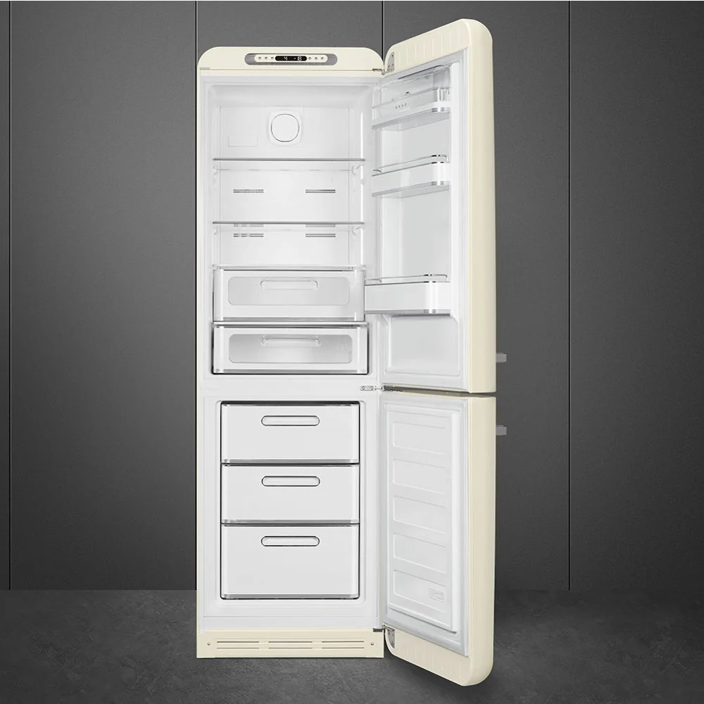 Smeg FAB32RCR5UK - Cream Freestanding 60/40 Frost Free Fridge Freezer - D energy - Image 3