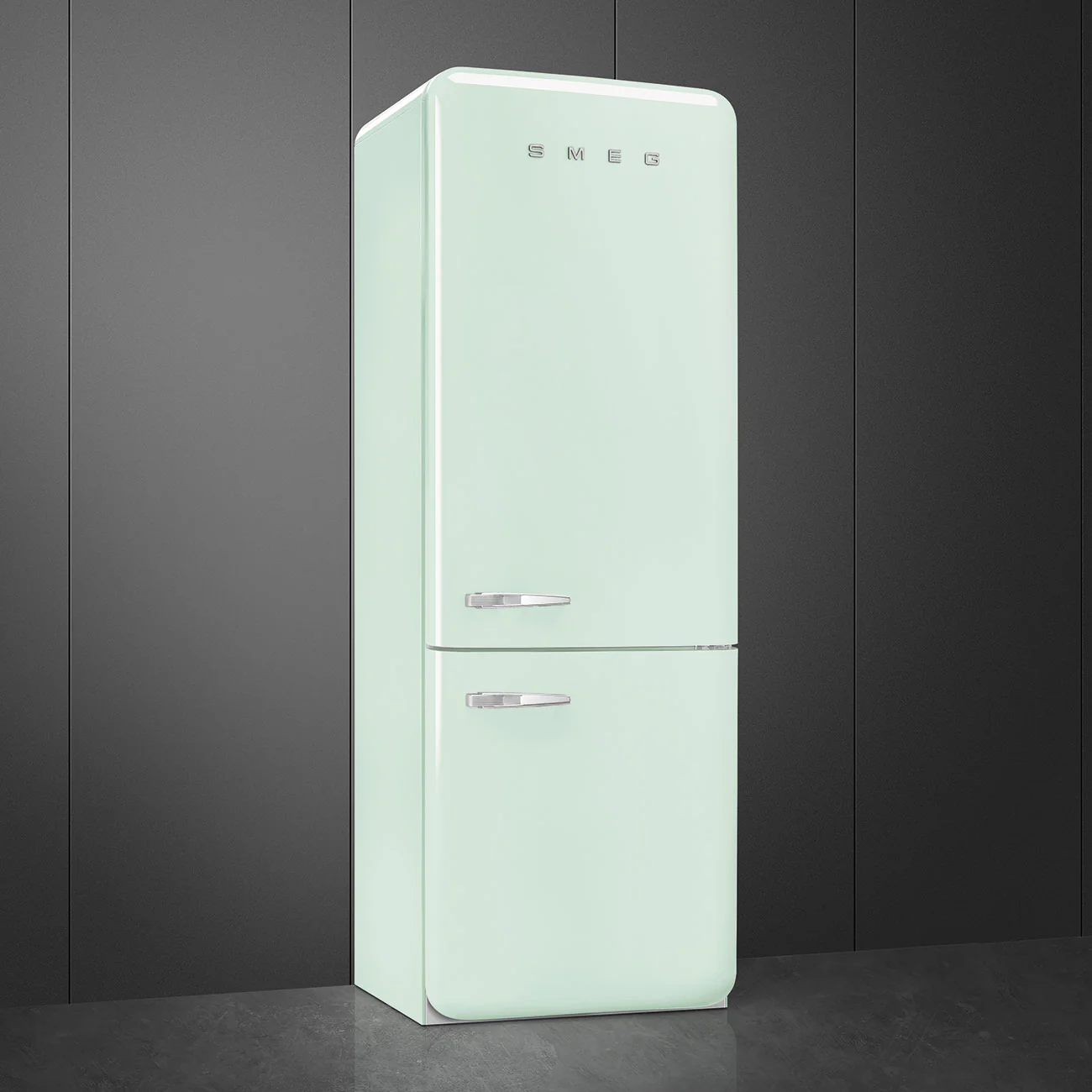 Smeg FAB38RPG6 - Pastel Green Fridge Freezer - 481L Capacity - D Energy Rating - Image 2