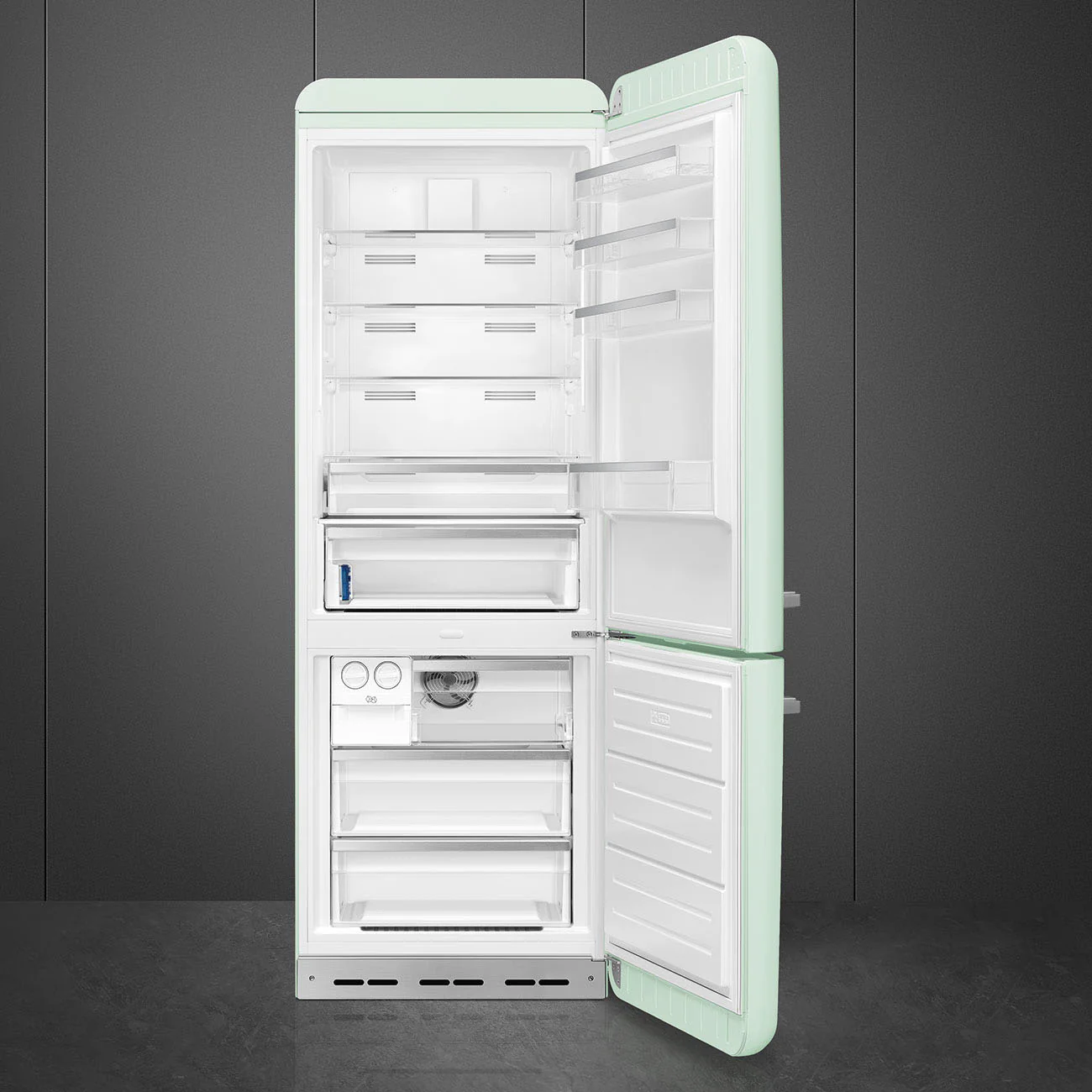 Smeg FAB38RPG6 - Pastel Green Fridge Freezer - 481L Capacity - D Energy Rating - Image 3