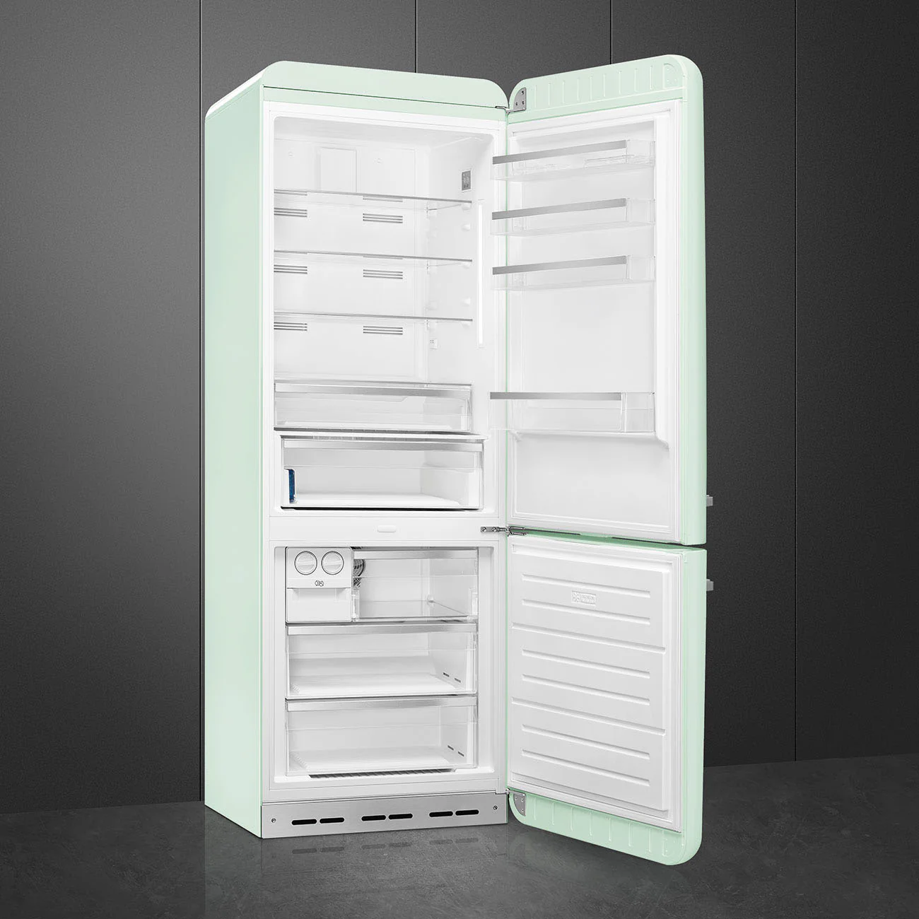 Smeg FAB38RPG6 - Pastel Green Fridge Freezer - 481L Capacity - D Energy Rating - Image 4