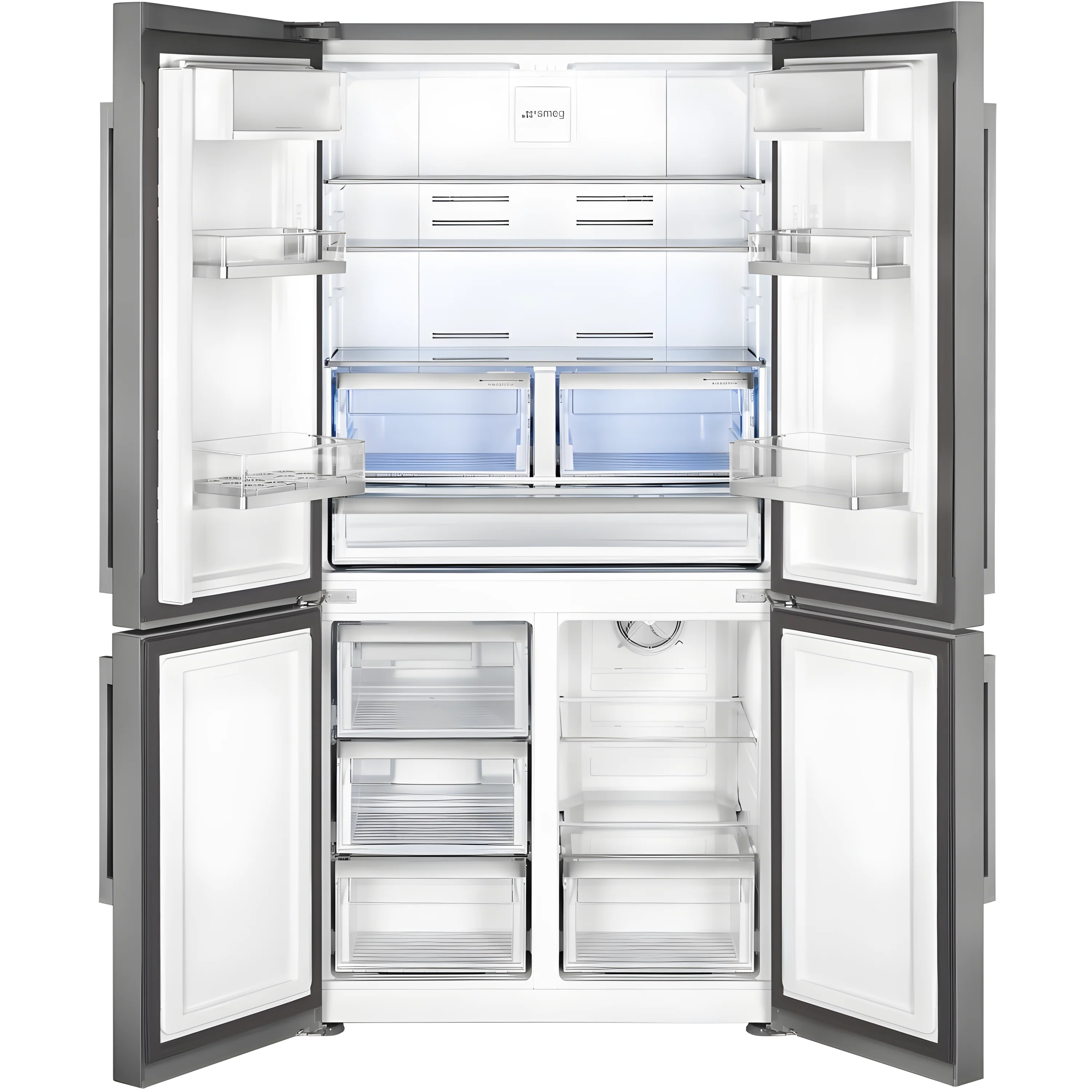 Smeg FQ60XDE - Stainless Steel American Fridge Freezer - 572L - E Rated - Image 2