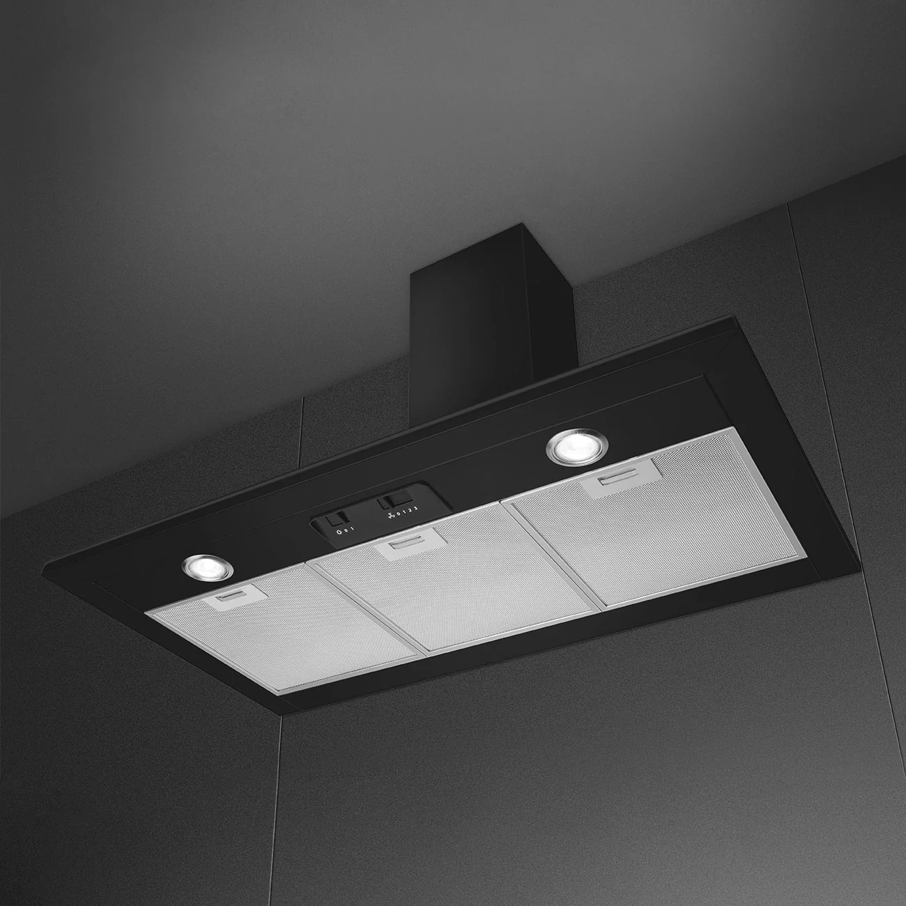 Smeg KSED95MBL - Black Victoria Chimney Hood - 595m³/h - B Energy - Image 4