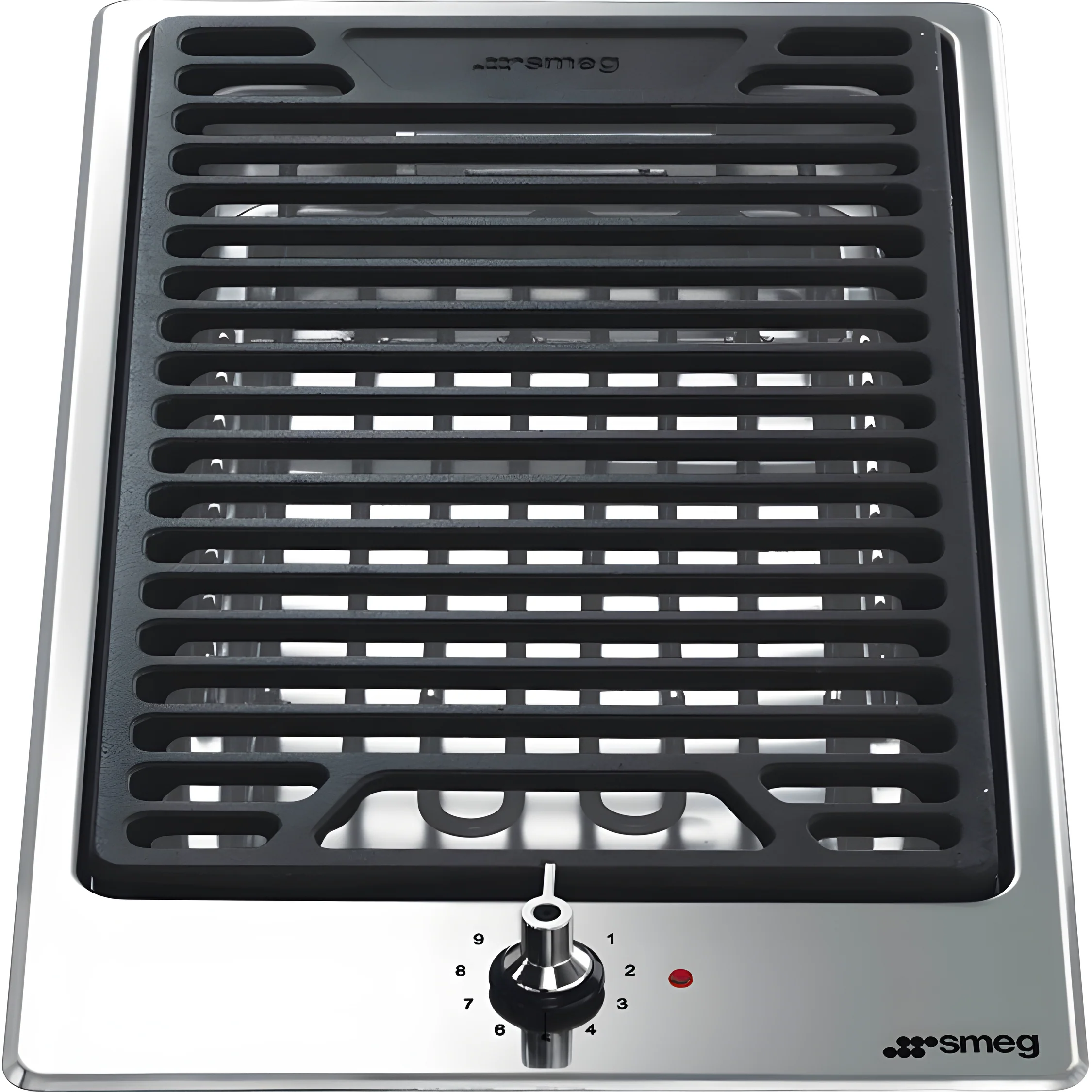 Smeg PGF30B - Stainless Steel Lava Stone Grill - 31cm Width