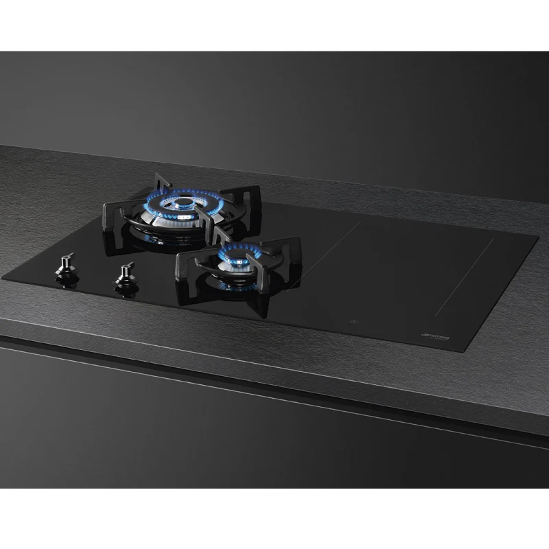 Smeg PM3743D - Black 4 Zone Dual Fuel Hob - Image 3