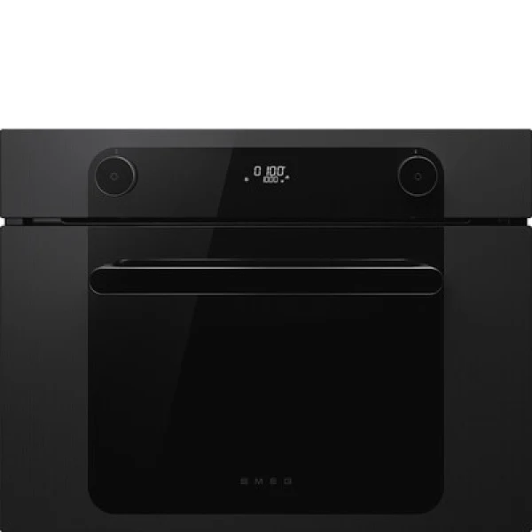 Smeg SF4201MCBI - Black Combination Microwave Oven - 45cm