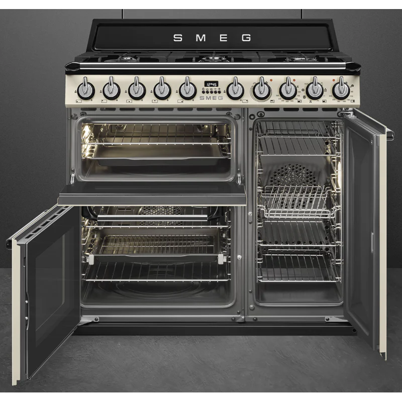 Smeg TR93P - Cream 6 Zone Dual Fuel Cooker - A/A energy - Image 2
