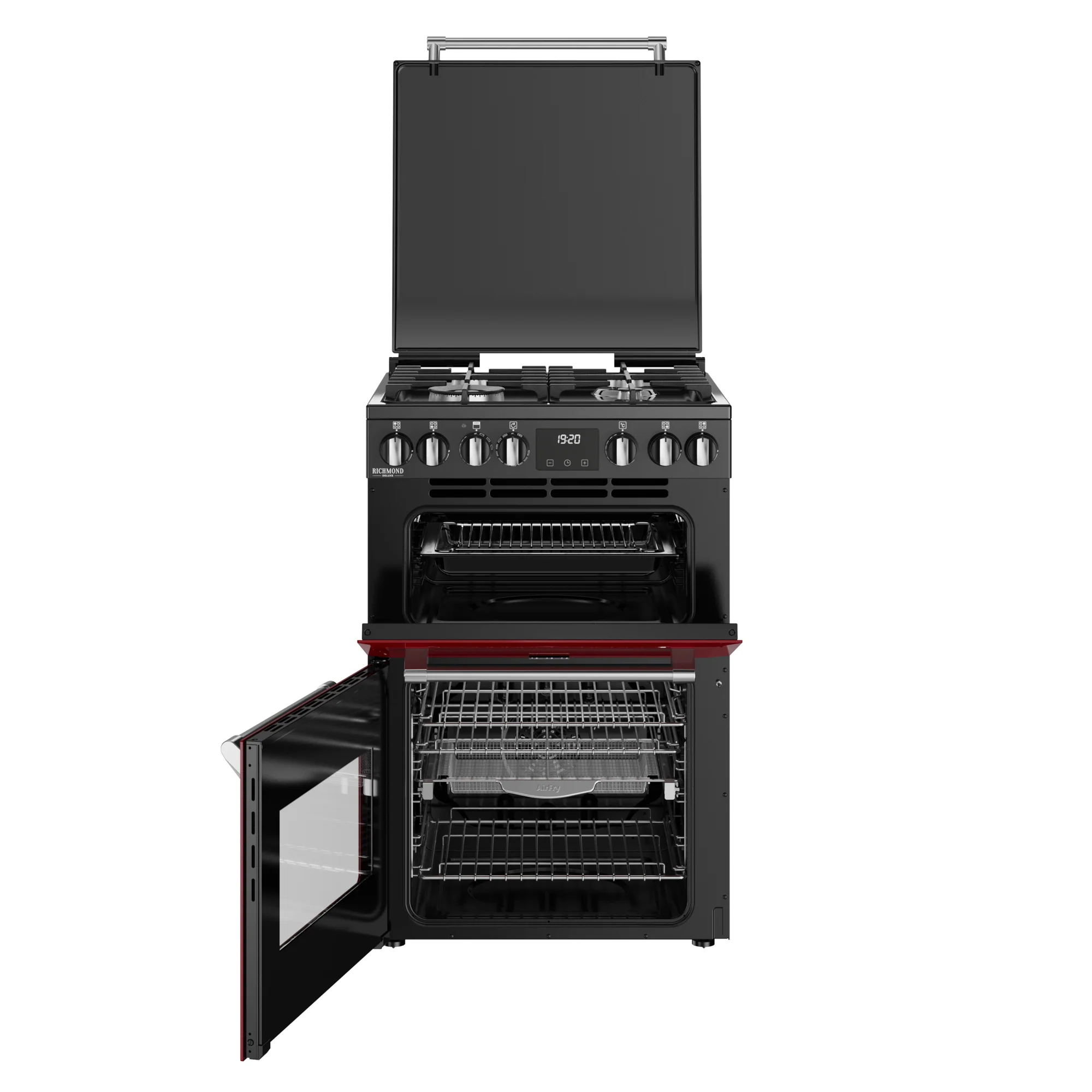 ST DX MRA RICH 60DF GAR 444411997 - Garnet Red 60cm Dual Fuel Range Cooker - 4 Burners - Image 6