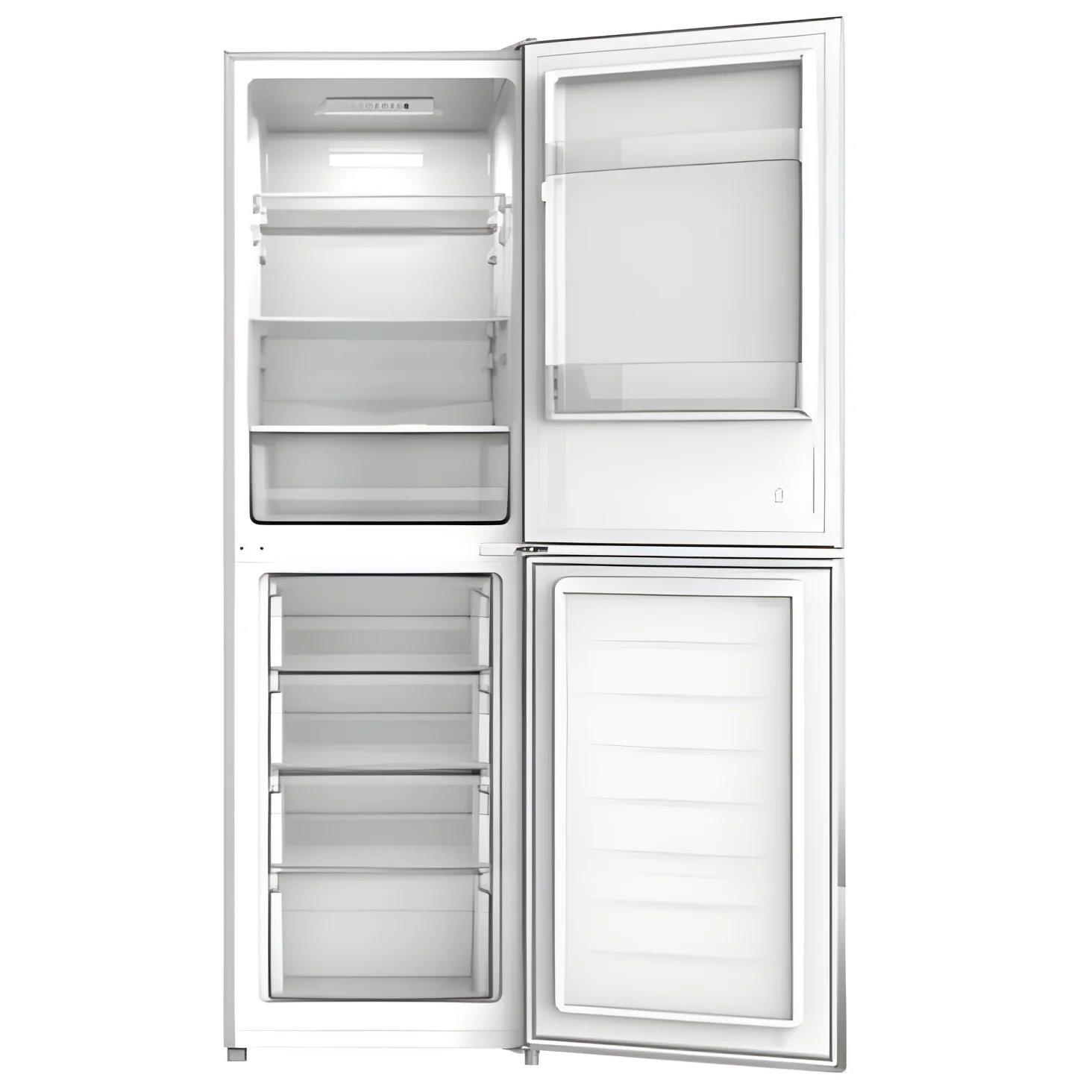 Statesman F01754LFX - Freestanding 50/50 Fridge Freezer, Smart Frost , 254 Litre, Dark Inox - Image 2
