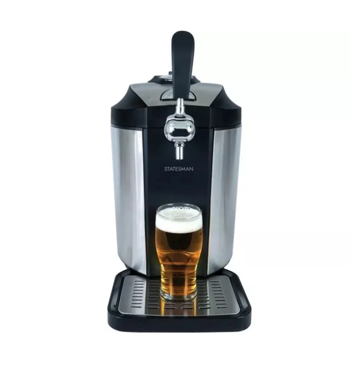 Statesman SKBD500SS - Stainless Steel Beer Dispenser for 5 Litre Kegs - Draught Pump with Integrated Cooler - 2-12°C Temperature Range - Image 3
