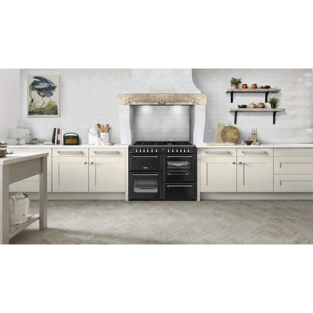 Stoves DX RCA RICH 110DF BLK 444411876 - Black 110cm Dual Fuel Range Cooker - 196L Capacity - A Energy Rating - Image 2