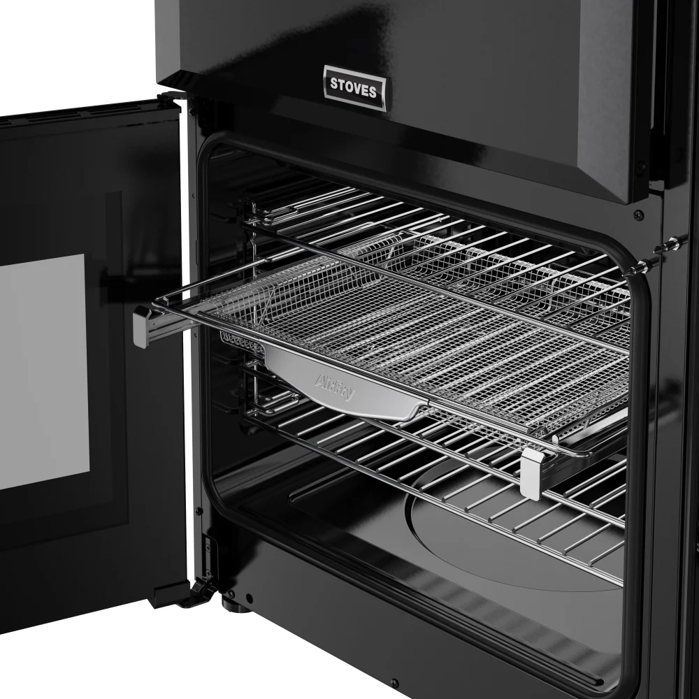 Stoves RCA RICH 90DF BLK 444411851 - Black 90cm Dual Fuel Range Cooker - 174L Capacity - A Energy Rating - Image 3