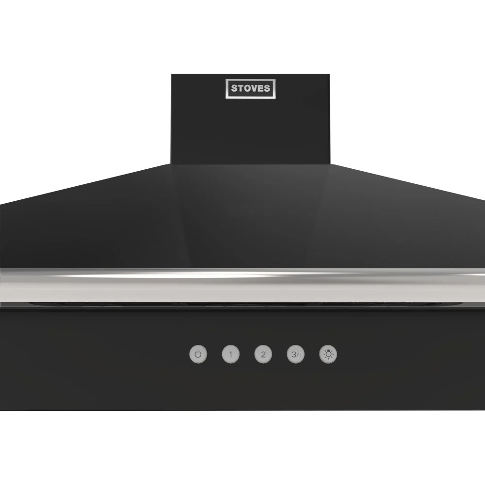 Stoves Richmond 100PYR 444411658 - Black 100cm Chimney Cooker Hood - 610 m³/h, A+ Energy - Image 2