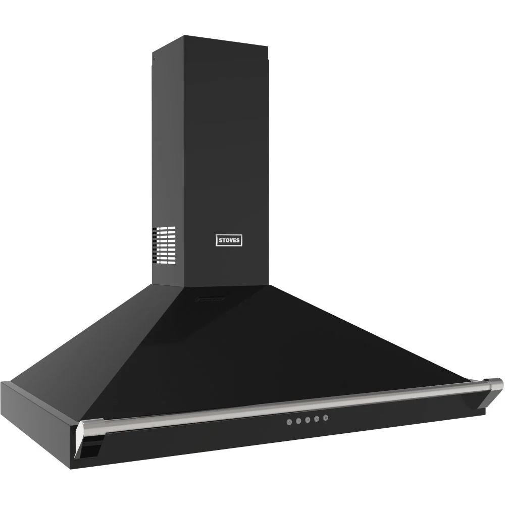 Stoves Richmond 100PYR 444411658 - Black 100cm Chimney Cooker Hood - 610 m³/h, A+ Energy - Image 4