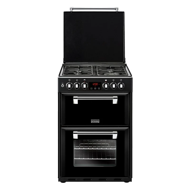 Stoves Richmond 600DF 444444723 Black - Black Dual Fuel Cooker - 4 Burners, Double Oven, 102L Total Capacity - A Energy Rating - Image 3