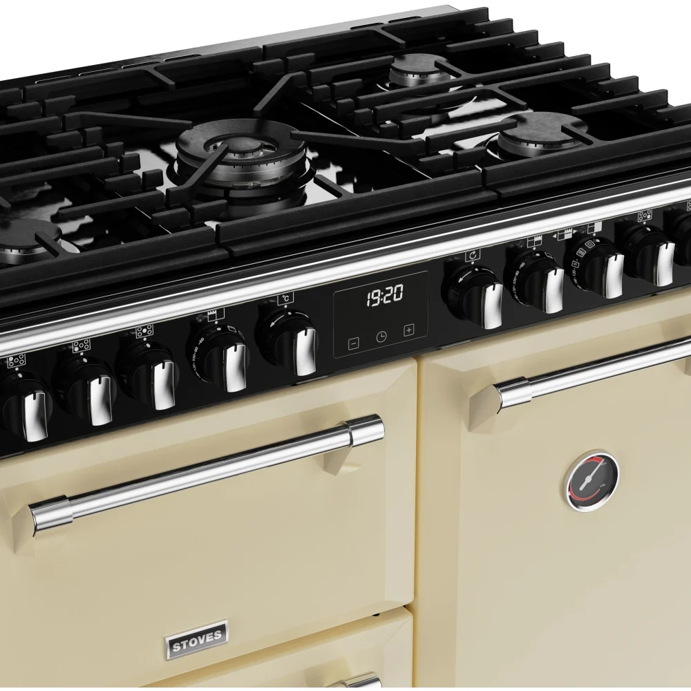Stoves Richmond Deluxe D900DF 444411434 Classic Cream 90cm Dual Fuel Range Cooker - 168L Capacity - A Energy Rating - Image 3