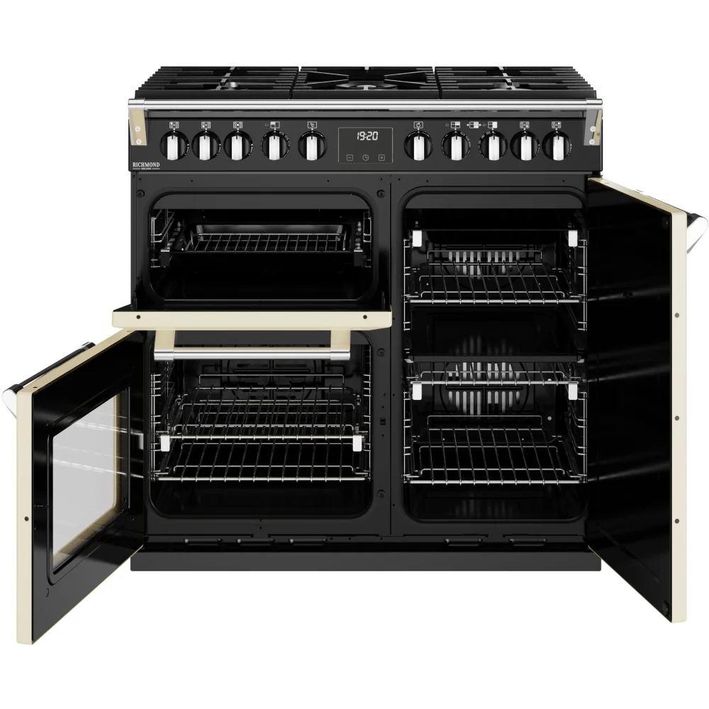 Stoves Richmond Deluxe D900DF 444411434 Classic Cream 90cm Dual Fuel Range Cooker - 168L Capacity - A Energy Rating - Image 5