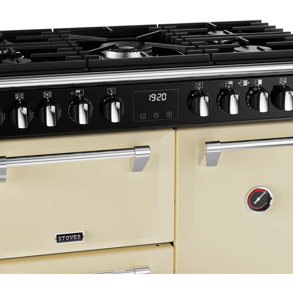 Stoves Richmond Deluxe D900DF 444411433 - Cream 90cm Dual Fuel Range Cooker - 168L Capacity - A Energy Rating - Image 4