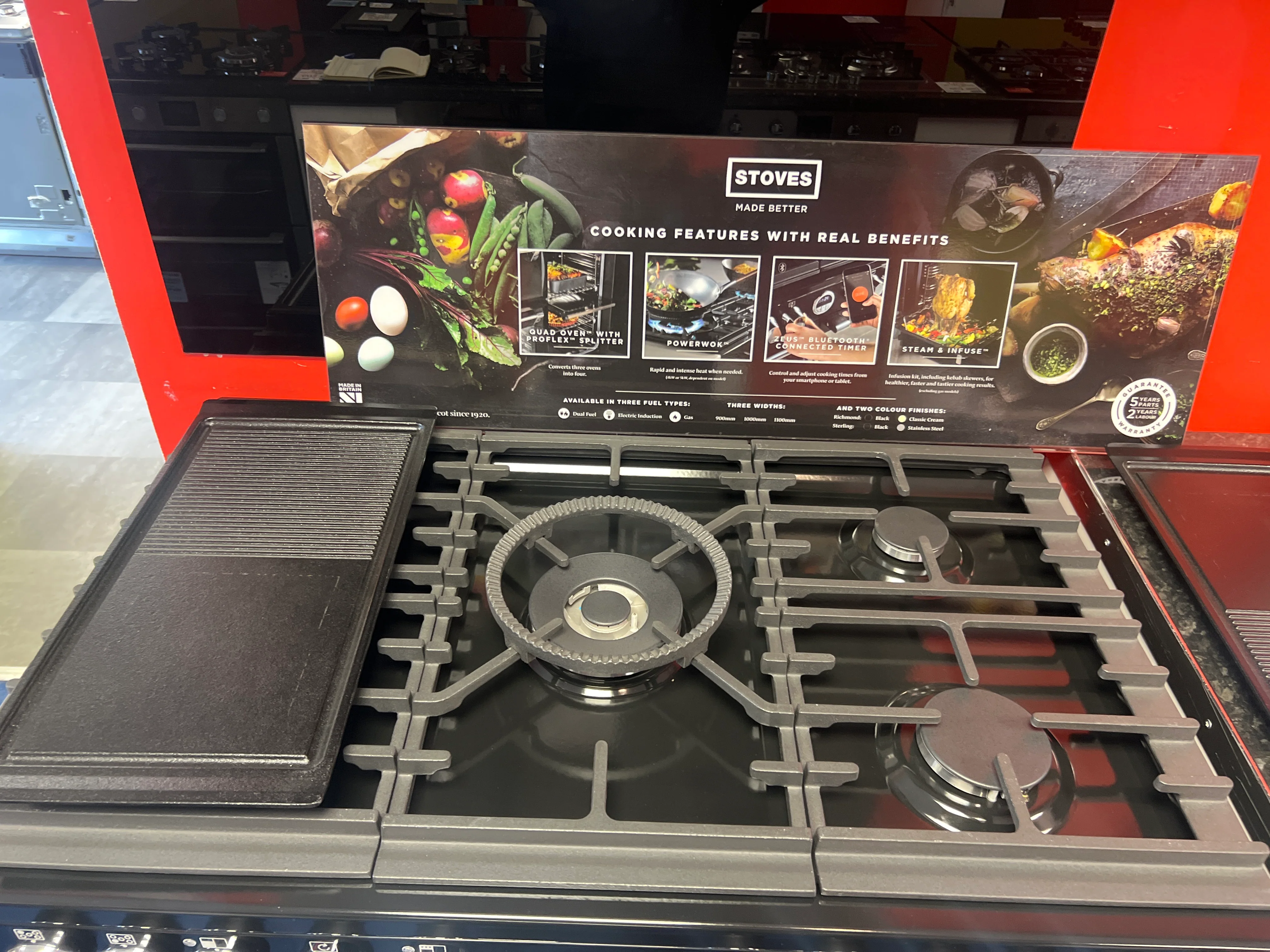 Stoves ST RICH DX S900DF - Cream Dual Fuel Cooker - A/A energy - Ex Display - Image 2