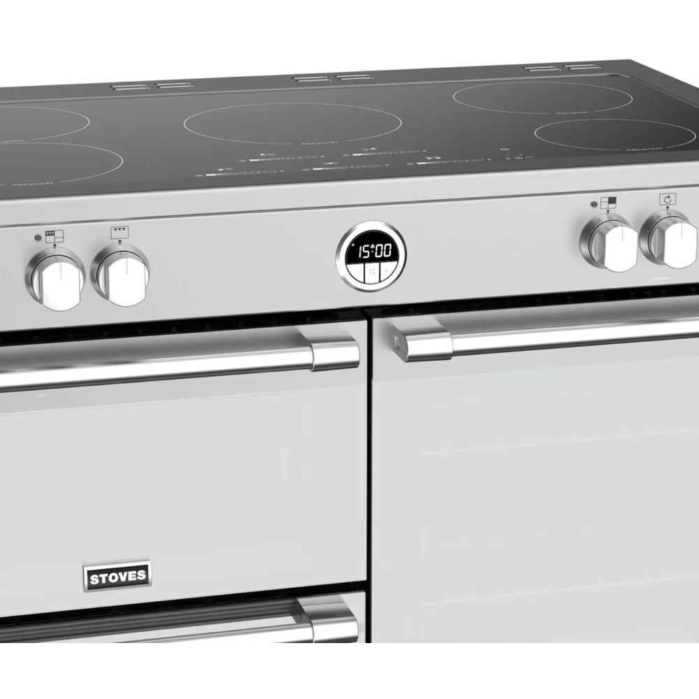 Stoves Sterling S1000Ei MK22 444411427 - Stainless Steel Range Cooker - 100cm - 5 Zone Induction - A Energy Rating - Image 3