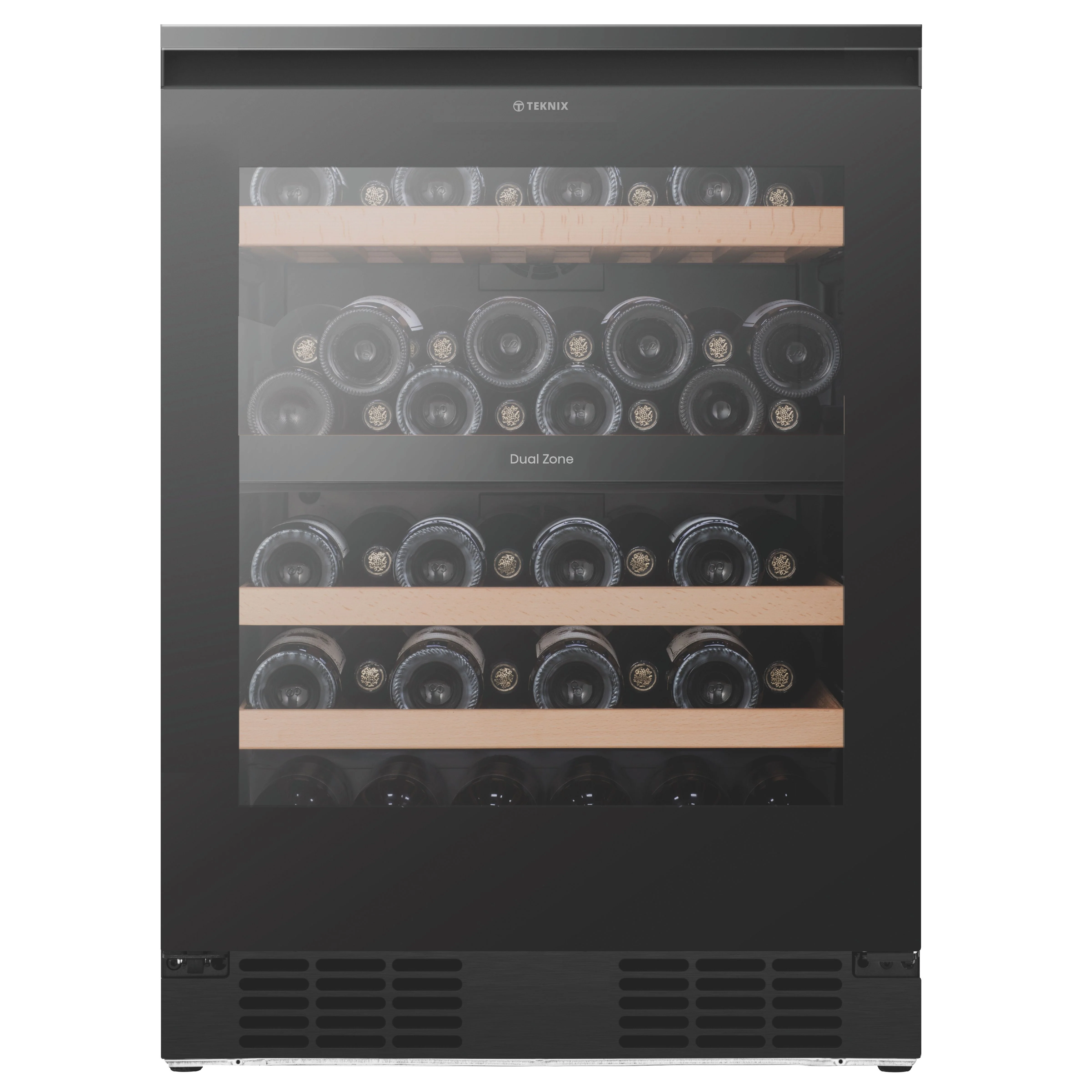 Teknix BITH2WCD60B - Black 60cm Wine Cooler - 46 Bottle Capacity - F Energy - Image 2