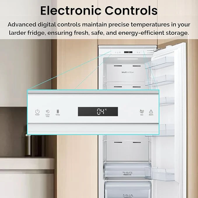 Teknix BITHTL 300L Integrated Tall Larder Fridge - E Energy Rating - Image 6