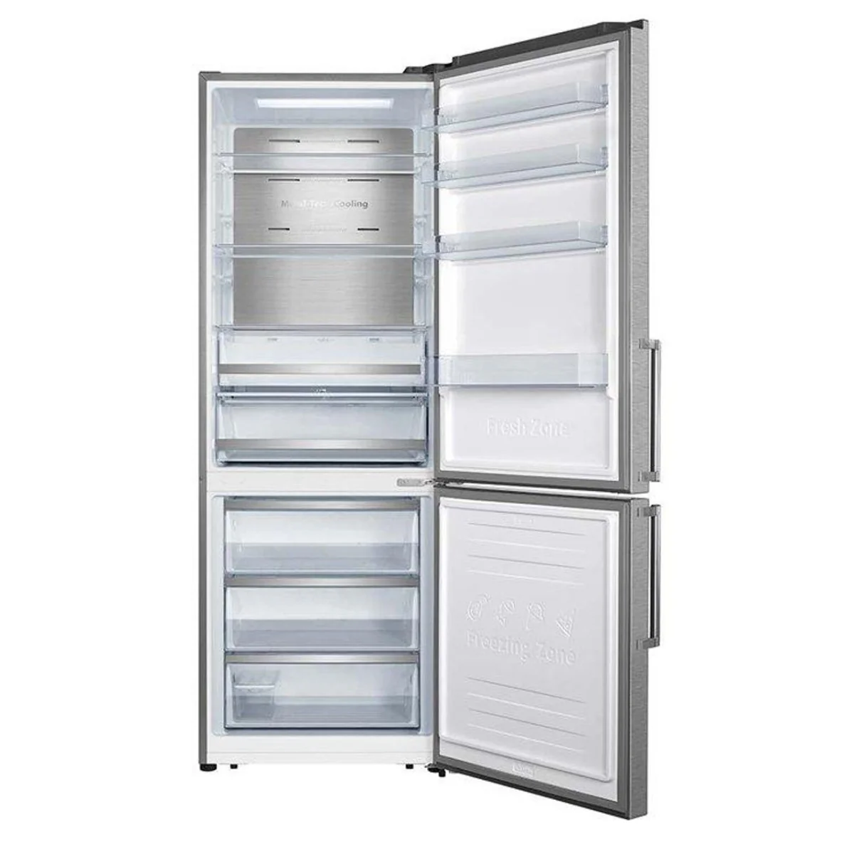 Teknix FFH270X - Silver Freestanding 70/30 Frost Free Fridge Freezer - E energy - Image 4