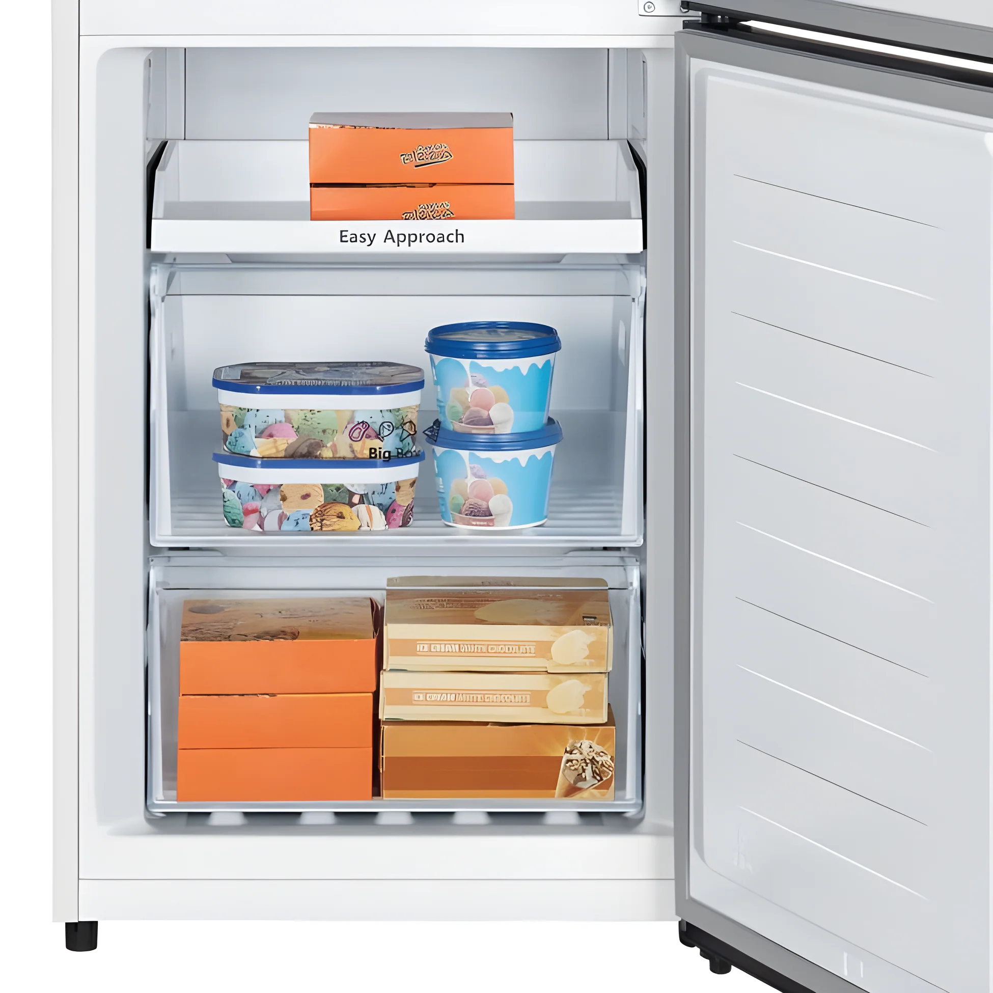 Teknix FFPH186W - White 60/40 Split Fridge Freezer - 304L Capacity - E Rated - Image 3