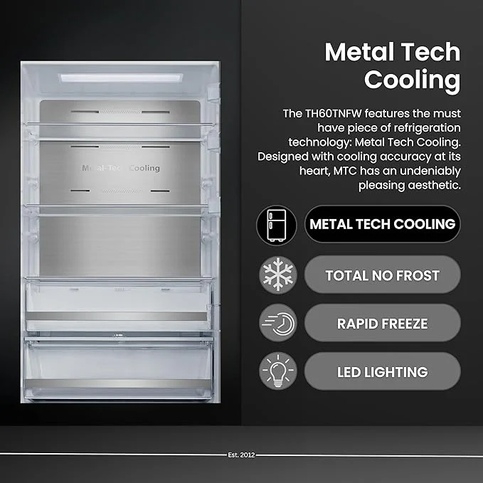 Teknix TH60TNFW - White Freestanding Frost Free Freezer - Garage Safe - E energy - Image 7