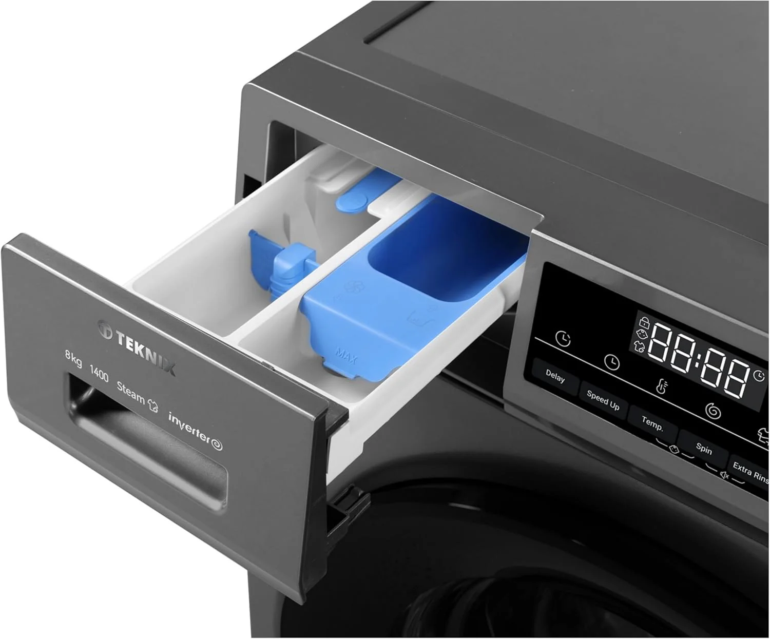 Teknix TK3W814XS - 3rd Gen - Graphite 8KG Washing Machine - 1400 RPM - A energy - Image 6