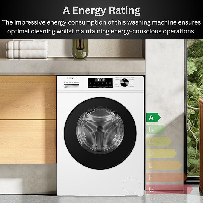 Teknix TK3W814XW - White 8KG Washing Machine - 1400 RPM - A energy - Image 7