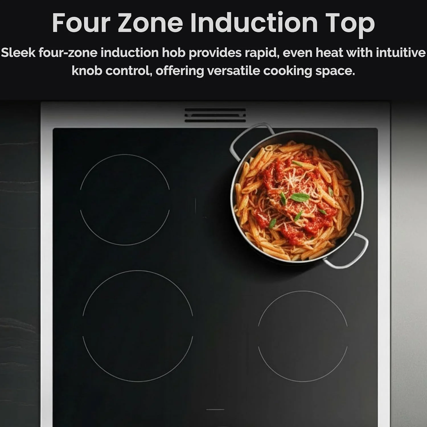 Teknix TKED64INDB - Black 60cm Induction Double Oven Electric Cooker - 4 Zones, 99L Capacity, A Energy - Image 6