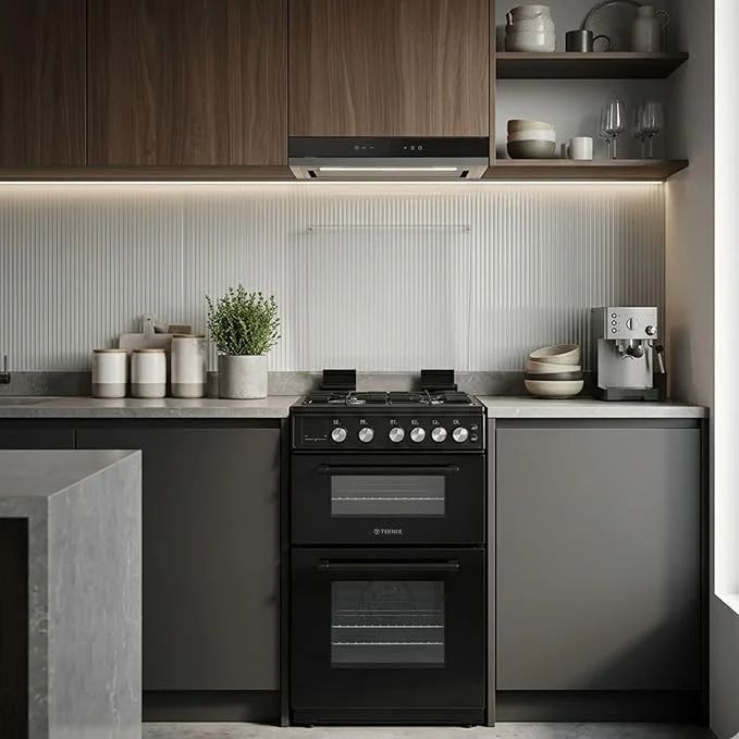 Teknix TKGD50B - Black 50cm Freestanding Gas Cooker - Double Oven & 4 Burner Hob - A+ Energy Rated - Image 9
