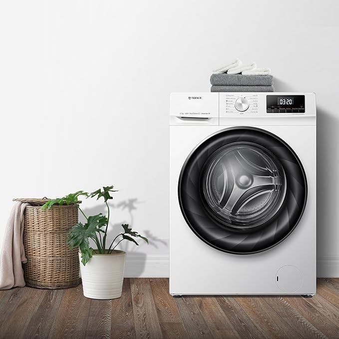 Teknix TKW12142HW - White Freestanding 12KG Washing Machine - 1400 RPM - A energy - Image 2