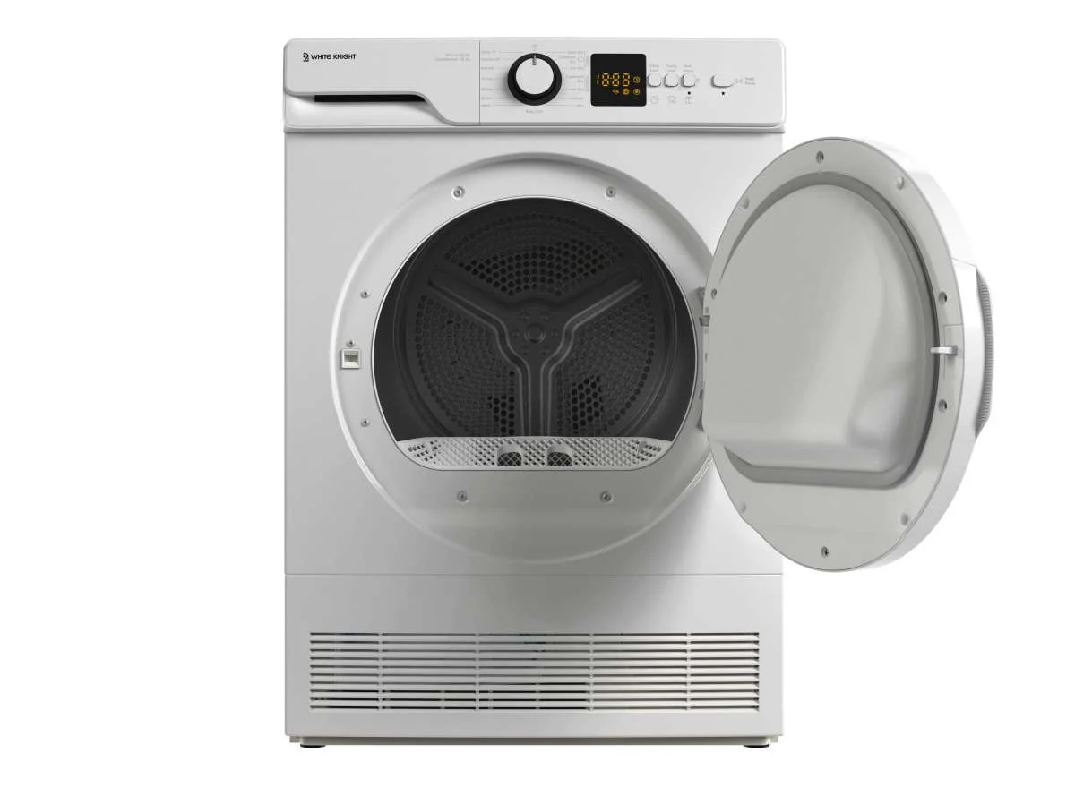 White Knight AT8CW - White Freestanding 8Kg Condenser Tumble Dryer - B energy - Image 2