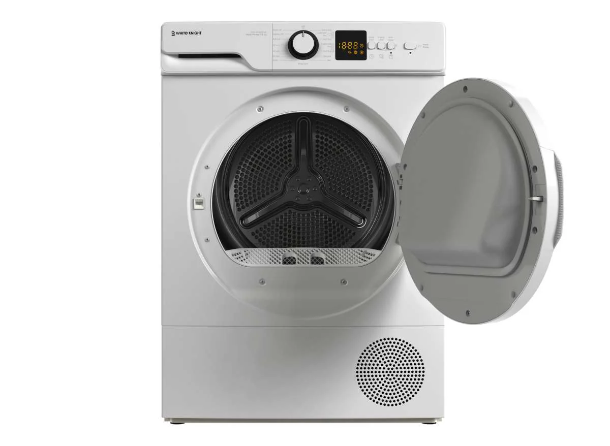 White Knight AT8HPW - White Freestanding 8Kg Heat Pump Tumble Dryer - A++ energy - Image 4